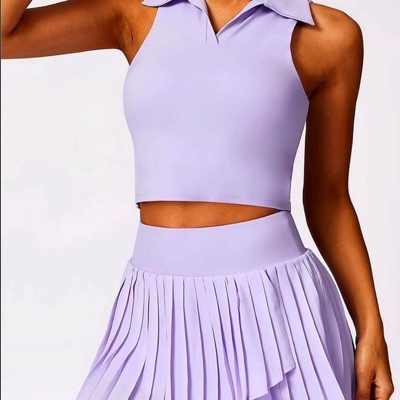 lululemon athletica Dresses & Skirts - LULU INSPIREDLavender Tennis Skirt Set Y2K Activewear Cute Fit 💜✨